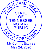 Tennessee Round Notary Stamp