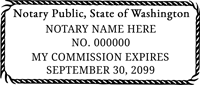 Washington Notary Stamp